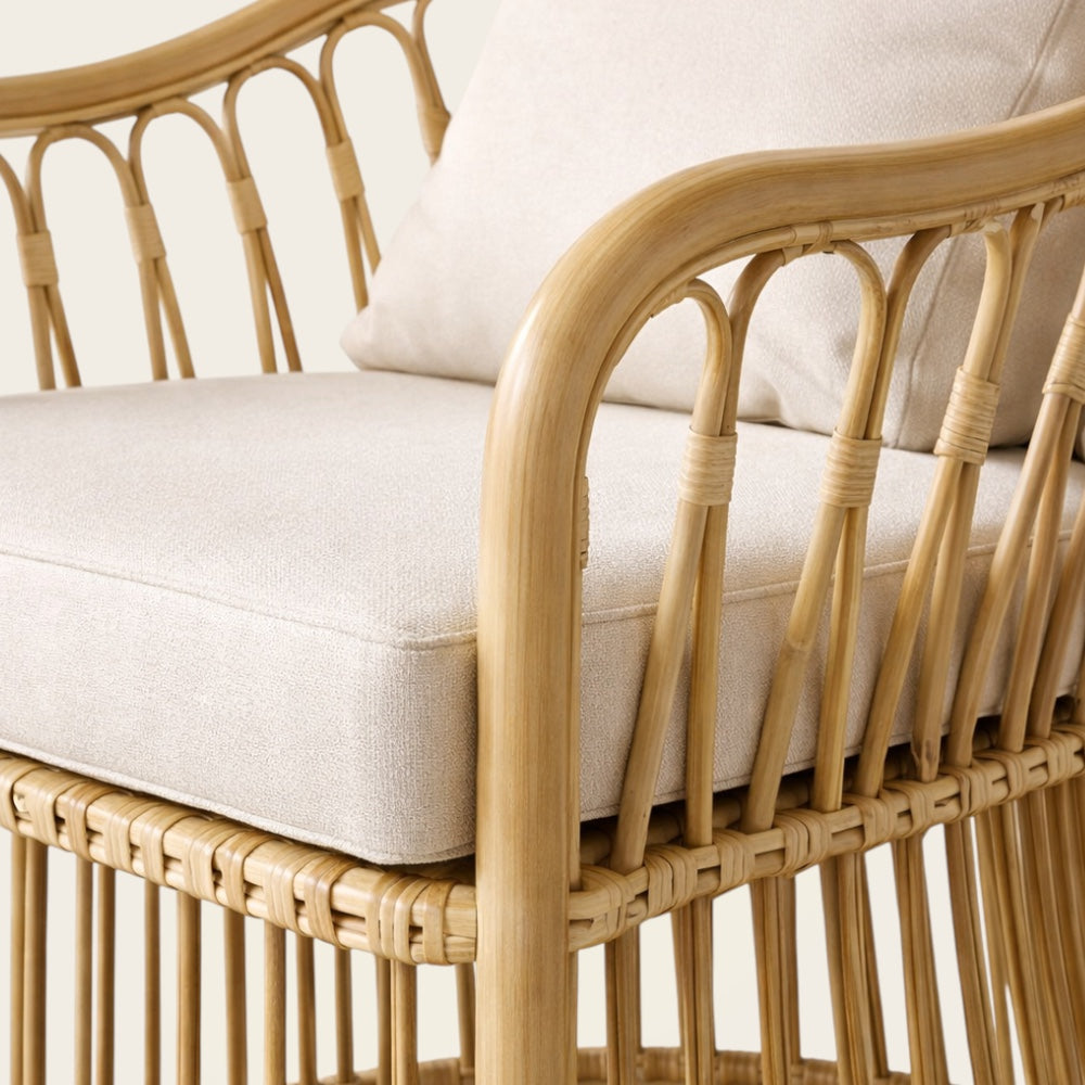 Fauteuil Cabriolet<br>en Osier