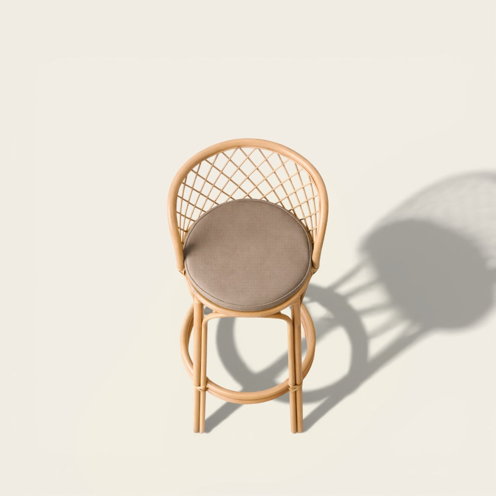 Fauteuil de Bar<br>en Osier
