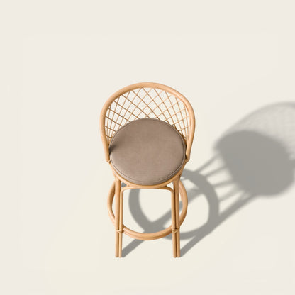 Fauteuil de Bar<br>en Osier