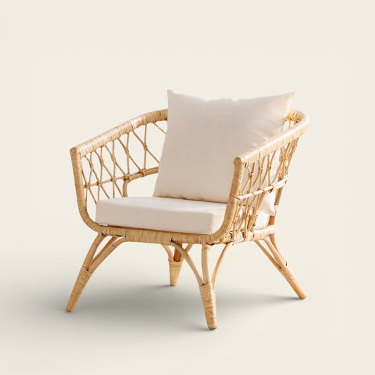 Fauteuil en Osier<br>pour Extérieur