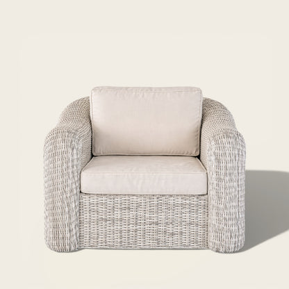 Fauteuil de Club<br>en Osier