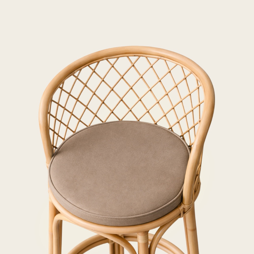Fauteuil de Bar<br>en Osier