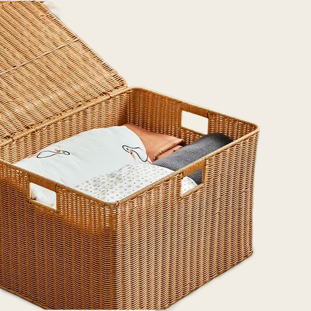 Grand Coffre en Osier<br>à Petit Prix