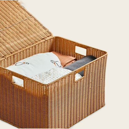 Grand Coffre en Osier<br>à Petit Prix