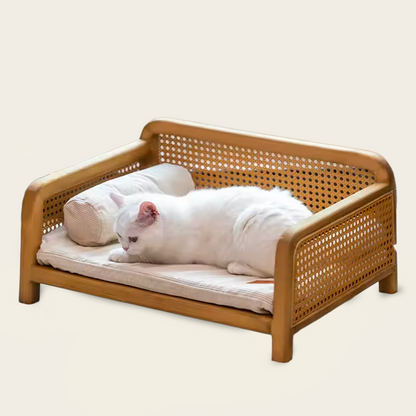 Lit pour Chat<br>en Osier