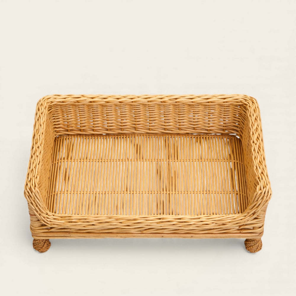 Panier Lit pour Chien<br>en Osier