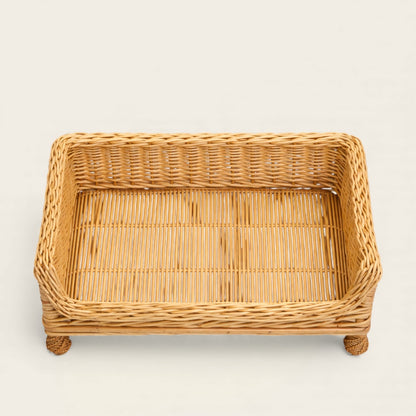 Panier Lit pour Chien<br>en Osier