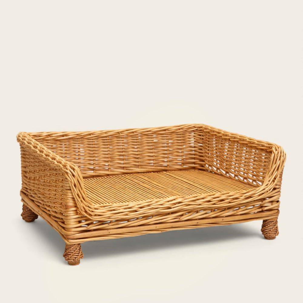 Panier Lit pour Chien<br>en Osier