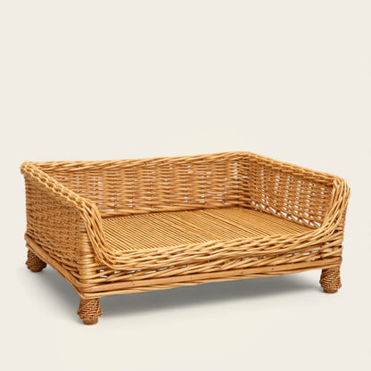 Panier Lit pour Chien<br>en Osier
