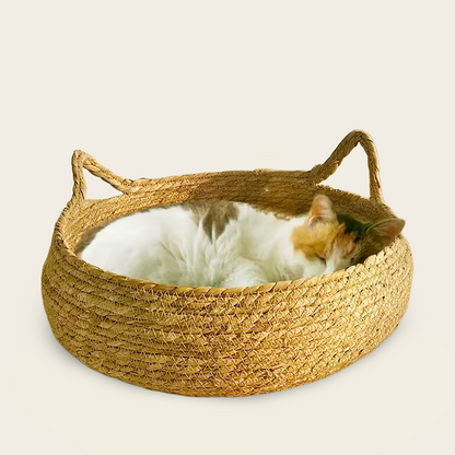 Panier pour Chat<br>en Osier
