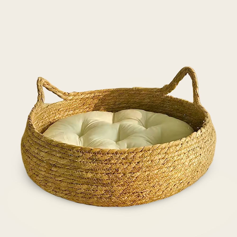 Panier pour Chat<br>en Osier