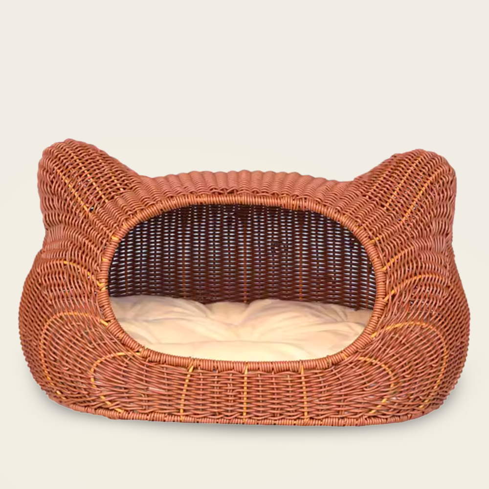 Panier en Osier en Forme <br>D’oreille de Chat