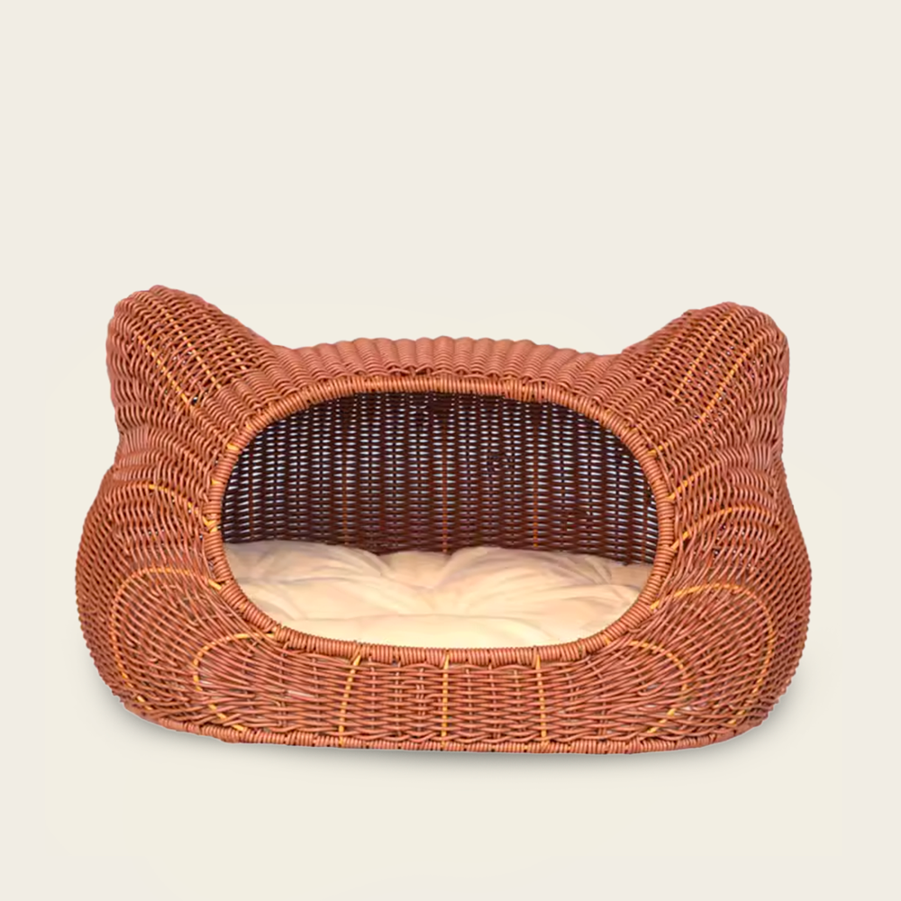 Panier en Osier en Forme <br>D’oreille de Chat