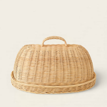 Panier à Pain en Osier<br>avec Couvercle