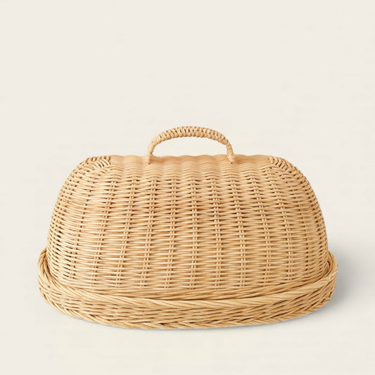 Panier à Pain en Osier<br>avec Couvercle