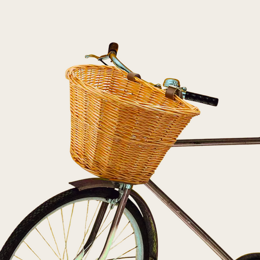 Panier en Osier<br>pour Vélo