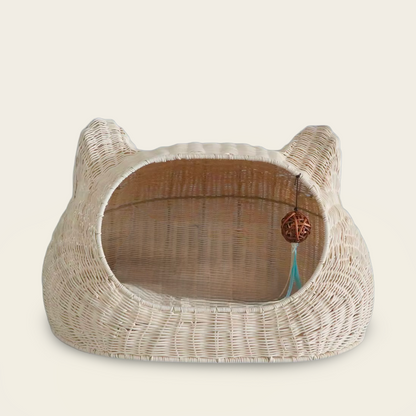 Panier en Osier en Forme <br>D’oreille de Chat