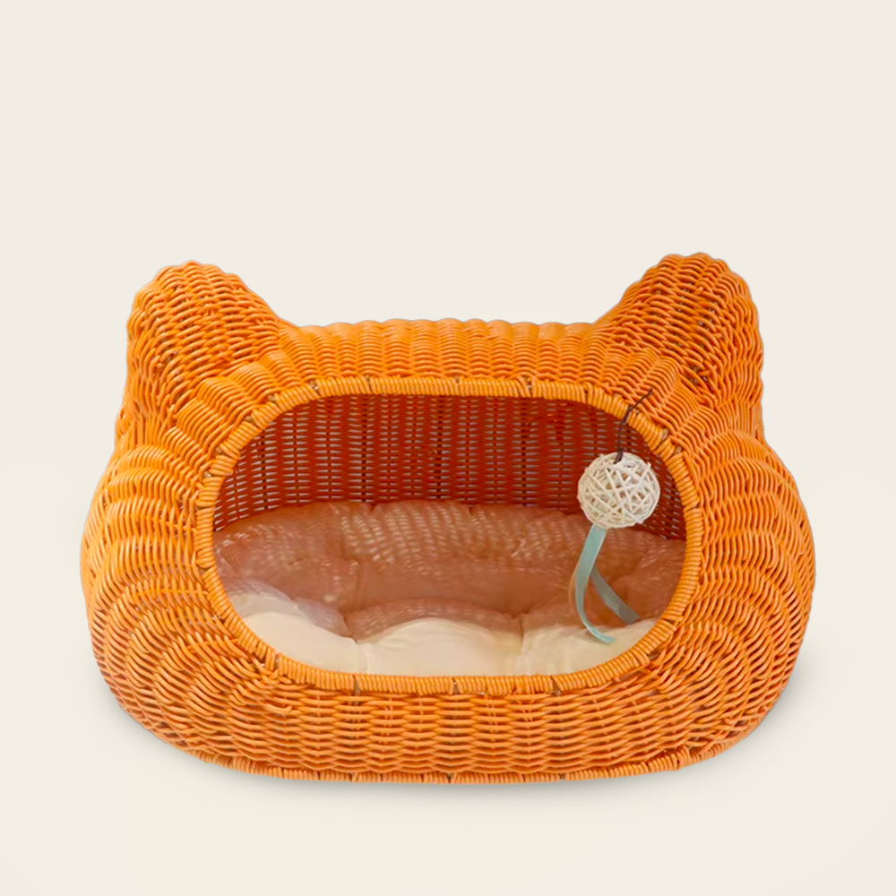 Panier en Osier en Forme <br>D’oreille de Chat