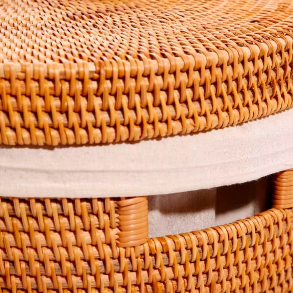 Panier Vertical en Osier<br>avec Couvercle