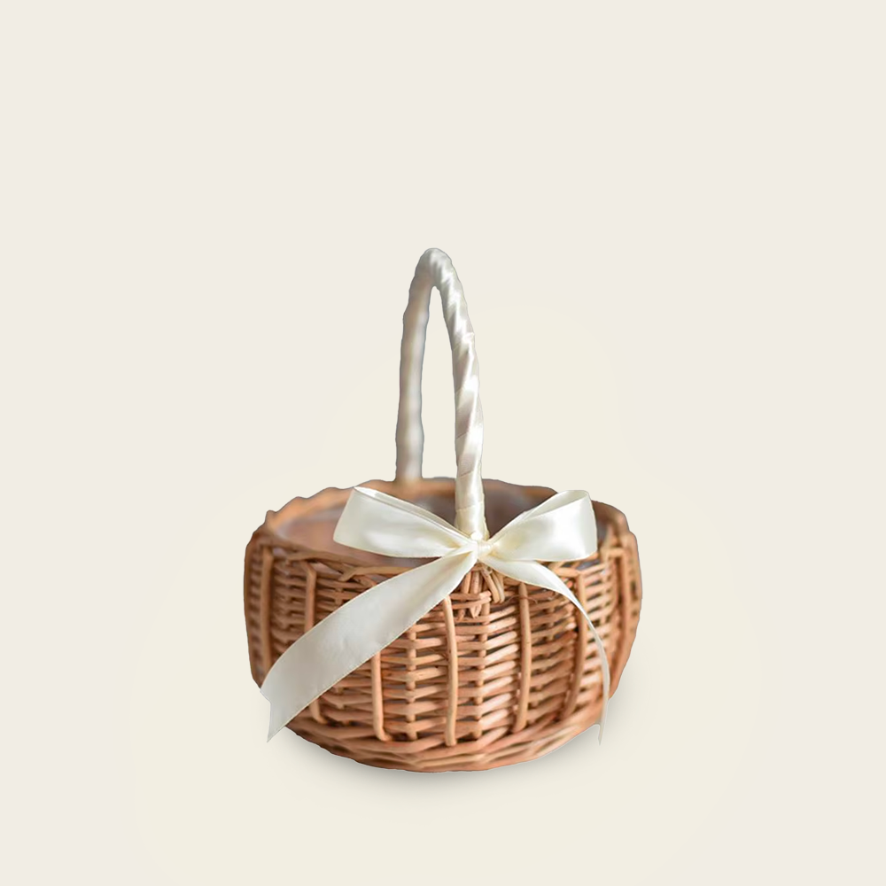 Panier en Osier<br>pour Mariage