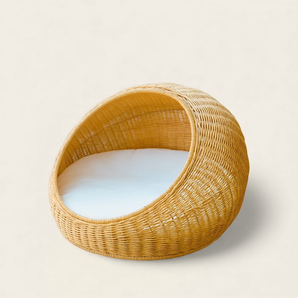 Panier en Osier pour Chien<br>Fait Main