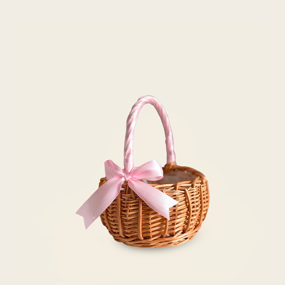 Panier en Osier<br>pour Mariage