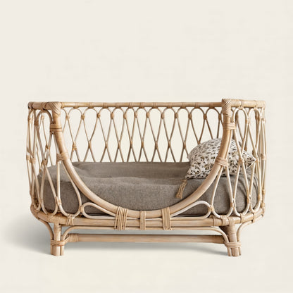 Panier en Osier<br>pour Chien XXL