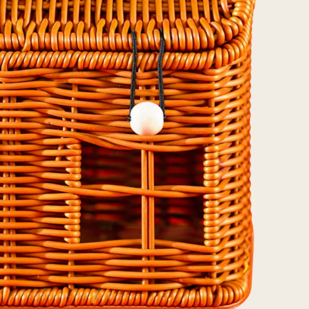Panier en Osier<br>en Forme de Maison