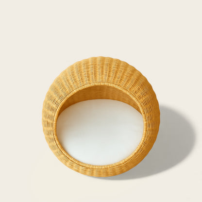 Panier en Osier pour Chien<br>Fait Main