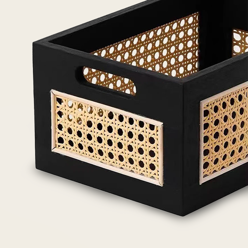 Panier en Osier<br>Noir