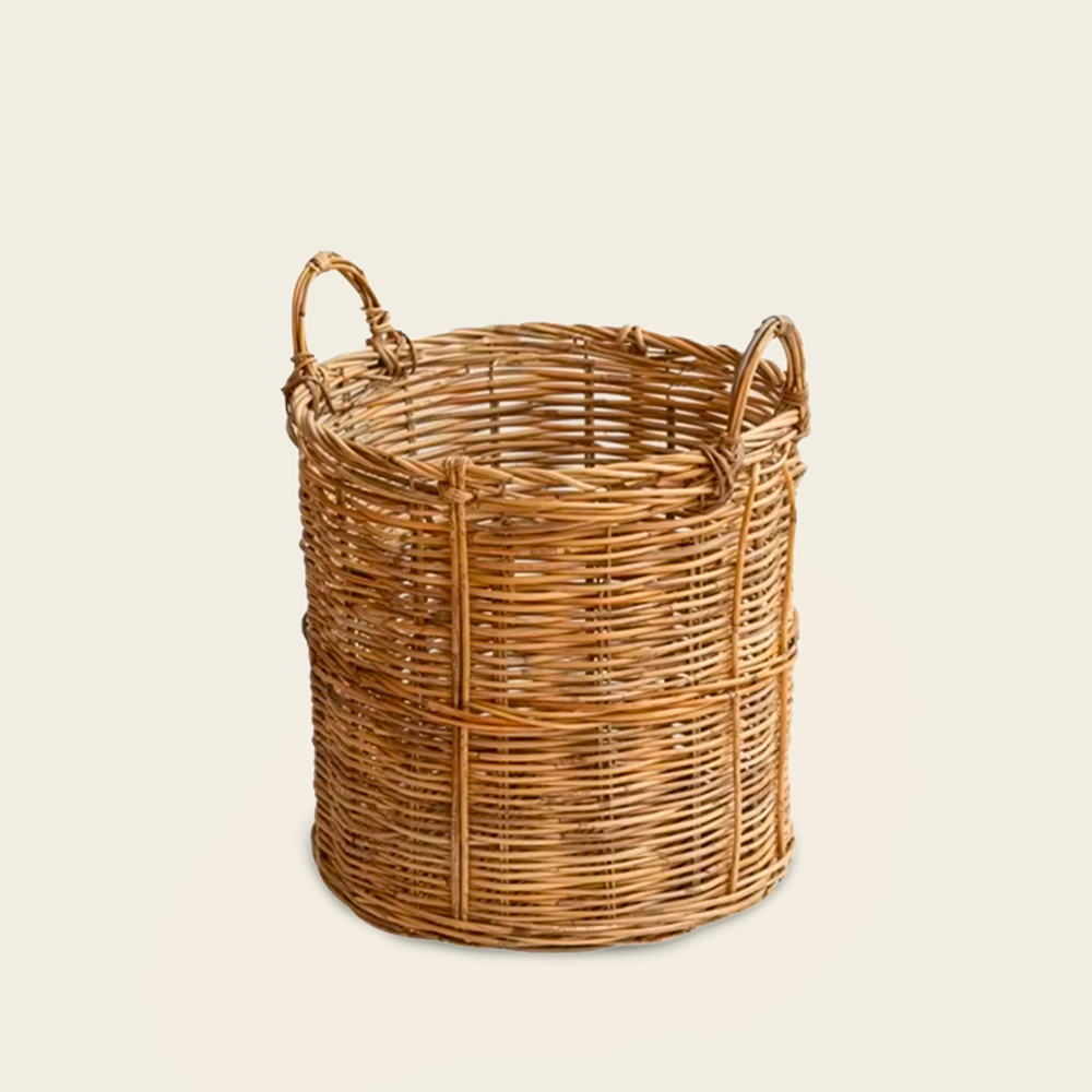 Panier en Osier<br>pour Plantes d'Extérieur