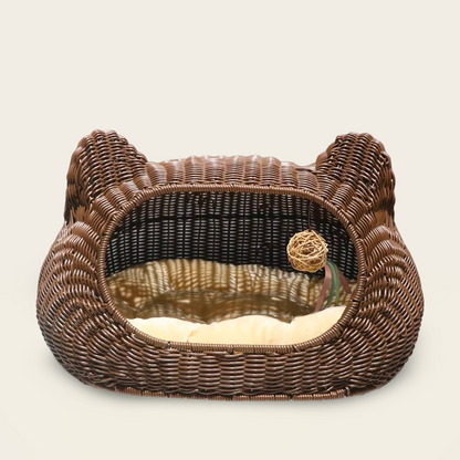 Panier en Osier en Forme <br>D’oreille de Chat