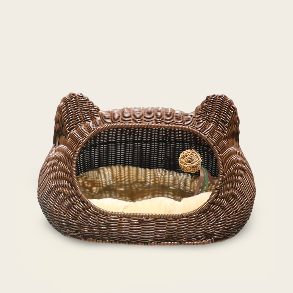 Panier en Osier en Forme <br>D’oreille de Chat