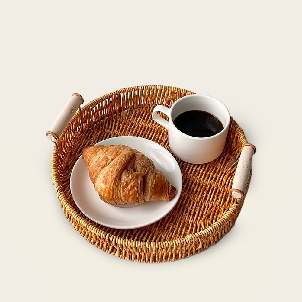 Panier en Osier<br>Plat