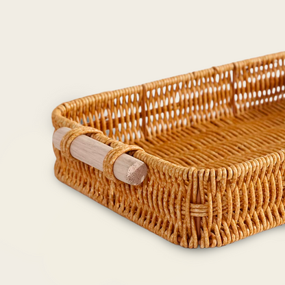 Panier en Osier<br>Plat