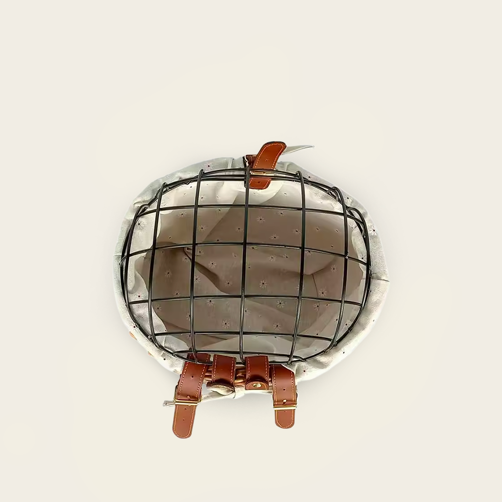 Panier à Vélo<br>en Osier pour Chat