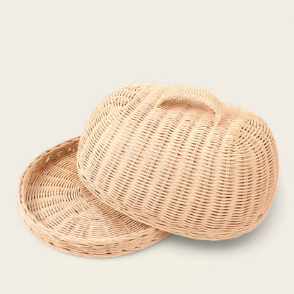 Panier à Pain en Osier<br>avec Couvercle