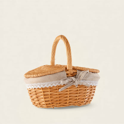 Panier en Osier<br>avec Couvercle