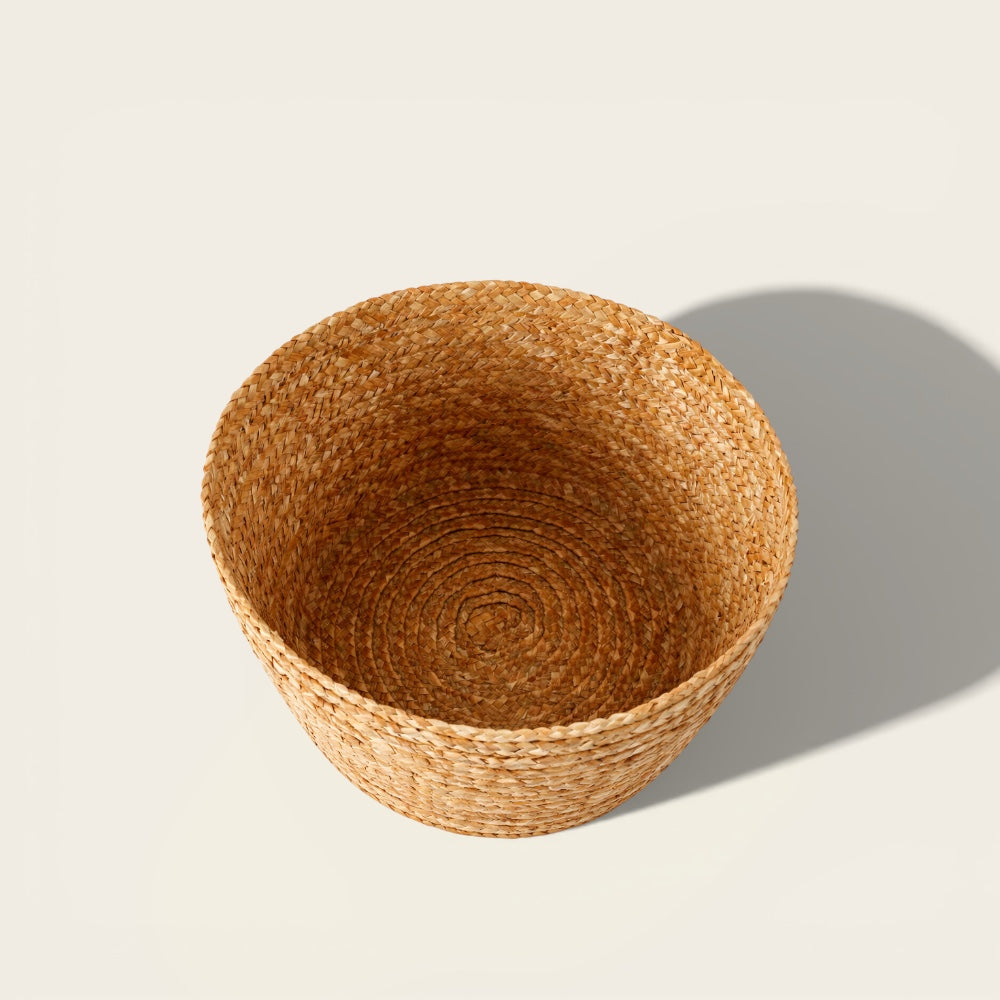 Petit Panier Esprit Osier<br>avec Couvercle