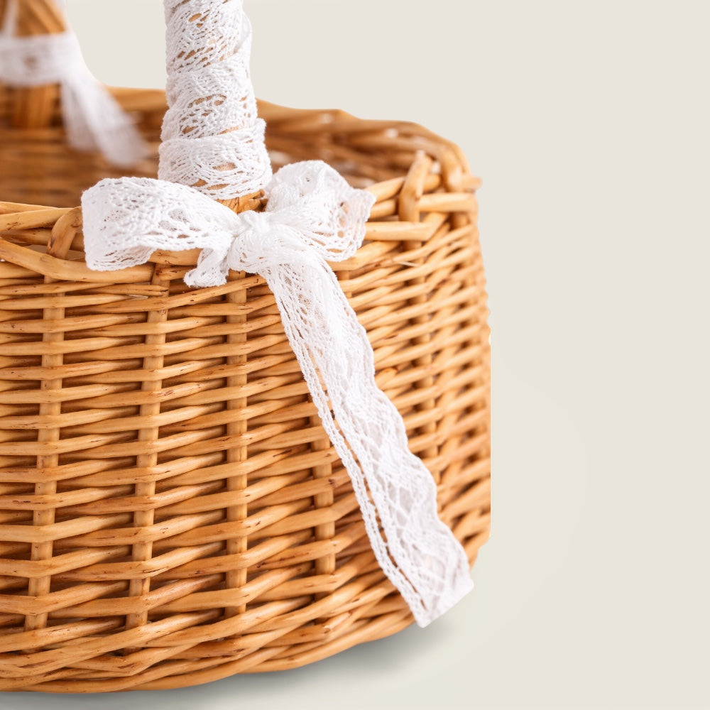 Petit Panier en Osier<br>pour Mariage