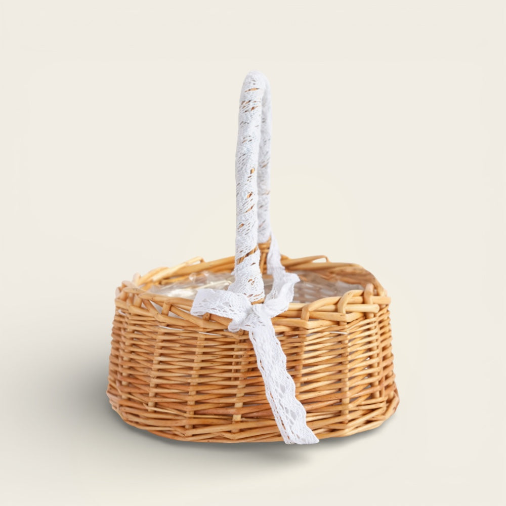 Petit Panier en Osier<br>pour Mariage