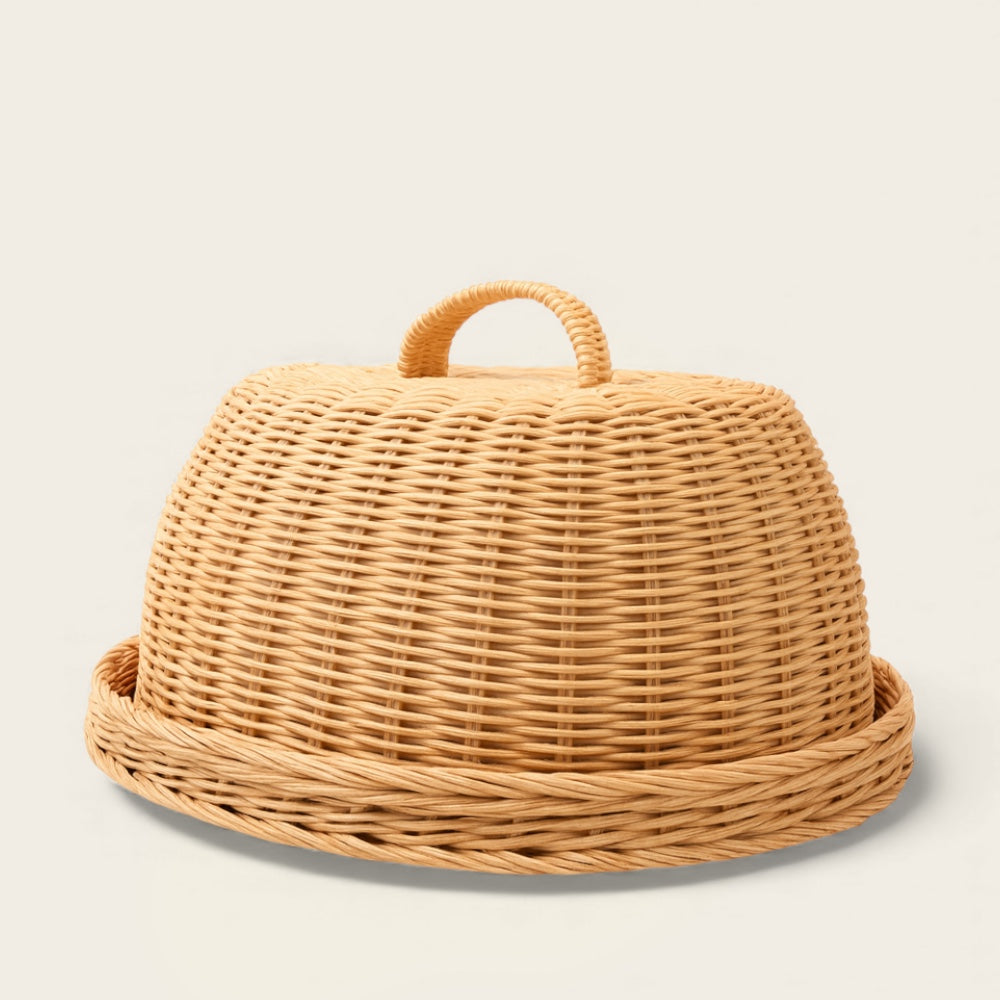 Panier à Pain en Osier<br>avec Couvercle