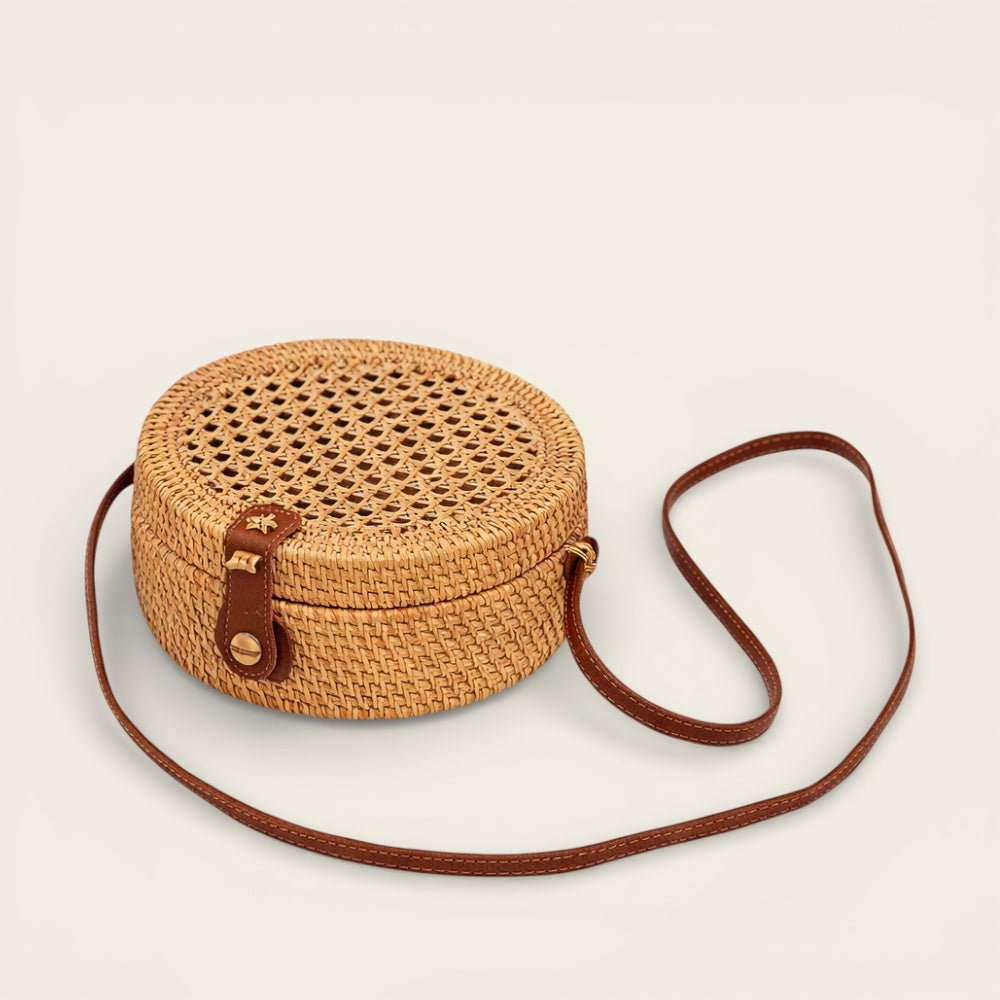 Sac Rond en Osier<br>pour Femme