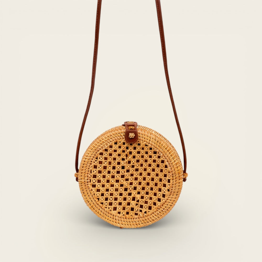 Sac Rond en Osier<br>pour Femme