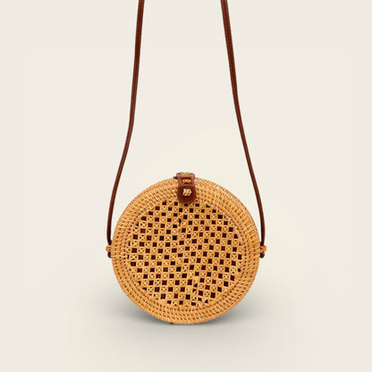 Sac Rond en Osier<br>pour Femme