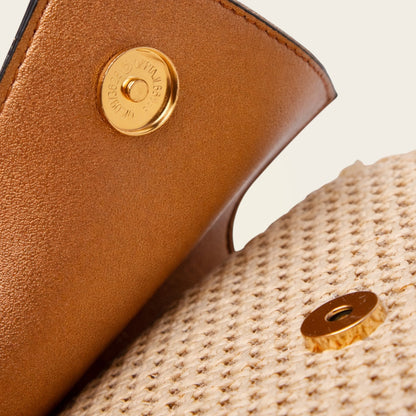Sac pour Femme<br>en Osier et Cuir