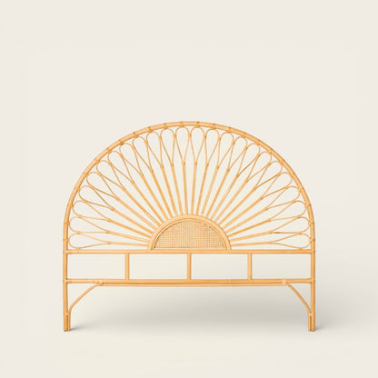 Tête de Lit en Osier<br>en Forme de Fleur