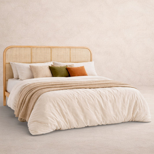 Tête de Lit<br>en Osier Tressé