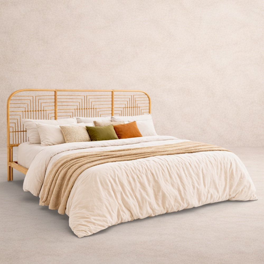 Tête de Lit Queen<br>en Osier