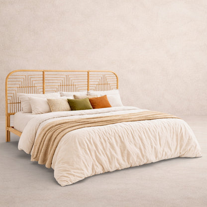 Tête de Lit Queen<br>en Osier